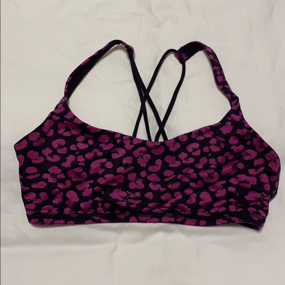 lululemon athletica Pink and Black Sports Bra